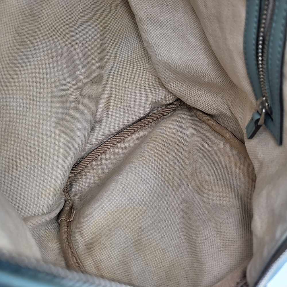 GUCCI Joy Medium GG Imprime Boston 30 Bag Light Blue..Authentic...!!! - Picture 15 of 16